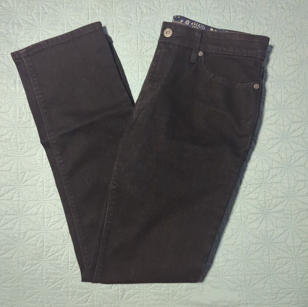 Levi's 525 Jeans Women's 8M (29x32) Perfect Waist Straight Leg Black Stretch